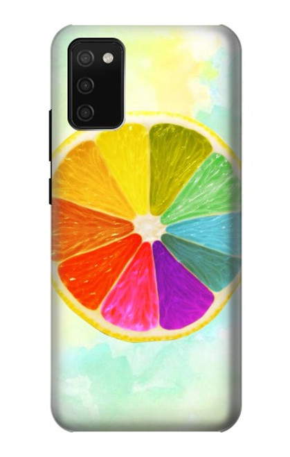 S3493 カラフルなレモン Colorful Lemon Samsung Galaxy A02s, Galaxy M02s バックケース、フリップケース・カバー