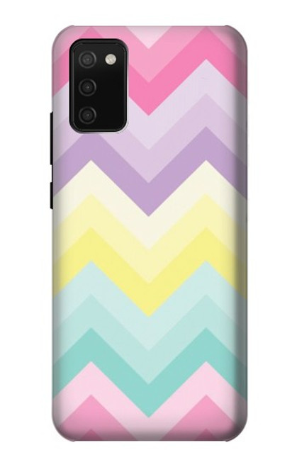 S3514 虹色ジグザグ Rainbow Zigzag Samsung Galaxy A02s, Galaxy M02s バックケース、フリップケース・カバー