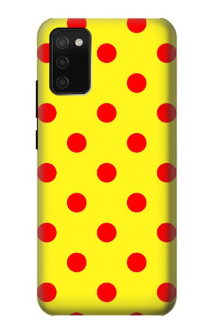 S3526 赤い水玉 Red Spot Polka Dot Samsung Galaxy A02s, Galaxy M02s バックケース、フリップケース・カバー