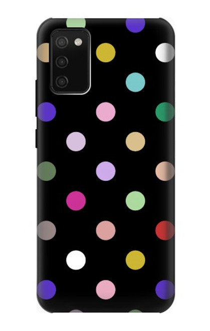 S3532 カラフルな水玉 Colorful Polka Dot Samsung Galaxy A02s, Galaxy M02s バックケース、フリップケース・カバー