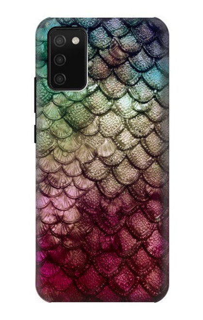 S3539 人魚の鱗 Mermaid Fish Scale Samsung Galaxy A02s, Galaxy M02s バックケース、フリップケース・カバー
