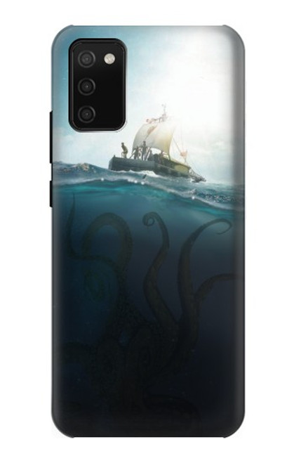 S3540 巨大なタコ Giant Octopus Samsung Galaxy A02s, Galaxy M02s バックケース、フリップケース・カバー