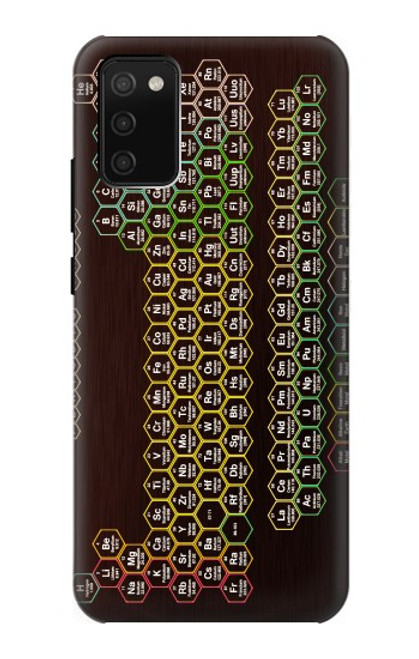S3544 ネオンハニカム周期表 Neon Honeycomb Periodic Table Samsung Galaxy A02s, Galaxy M02s バックケース、フリップケース・カバー