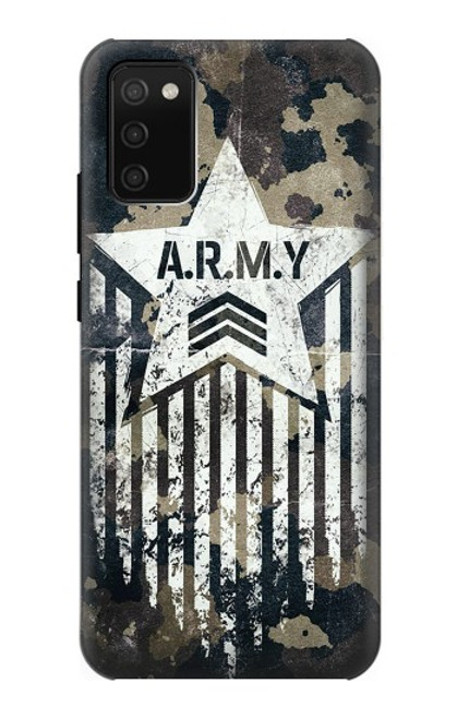 S3666 陸軍迷彩迷彩 Army Camo Camouflage Samsung Galaxy A02s, Galaxy M02s バックケース、フリップケース・カバー