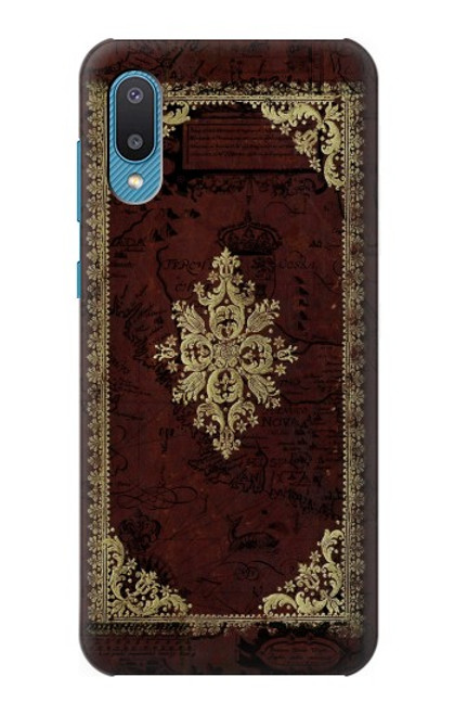 S3014 ヴィンテージマップブックカバー Vintage Map Book Cover Samsung Galaxy A04, Galaxy A02, M02 バックケース、フリップケース・カバー