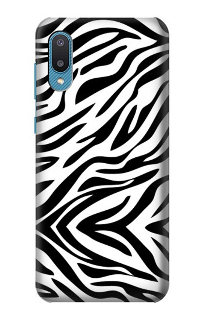 S3056 シマウマスキングラフィックプリント Zebra Skin Texture Graphic Printed Samsung Galaxy A04, Galaxy A02, M02 バックケース、フリップケース・カバー