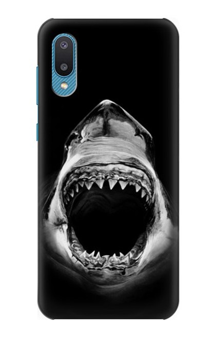 S3100 白のサメ Great White Shark Samsung Galaxy A04, Galaxy A02, M02 バックケース、フリップケース・カバー