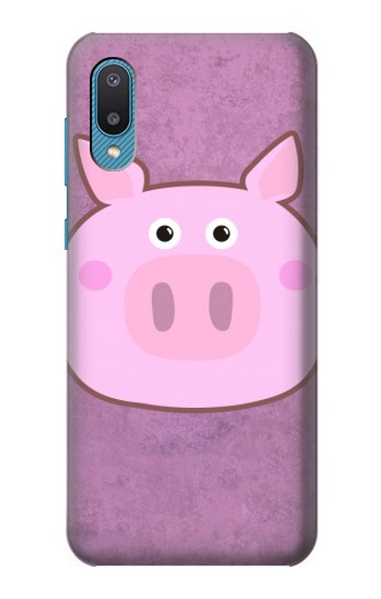 S3269 豚の漫画 Pig Cartoon Samsung Galaxy A04, Galaxy A02, M02 バックケース、フリップケース・カバー