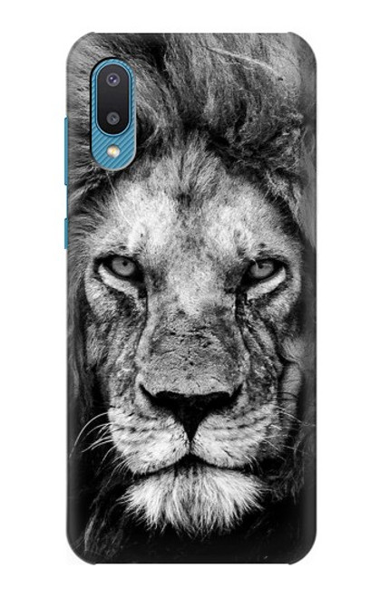 S3372 ライオンの顔 Lion Face Samsung Galaxy A04, Galaxy A02, M02 バックケース、フリップケース・カバー