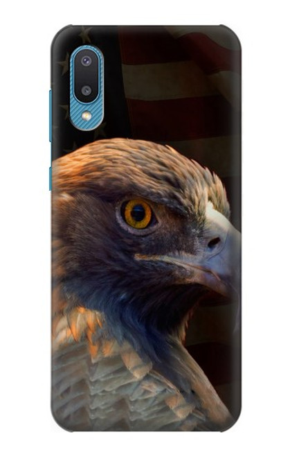 S3376 イーグルアメリカ国旗 Eagle American Flag Samsung Galaxy A04, Galaxy A02, M02 バックケース、フリップケース・カバー