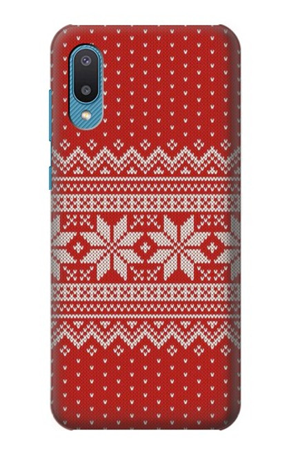 S3384 冬のシームレスな編み物パターン Winter Seamless Knitting Pattern Samsung Galaxy A04, Galaxy A02, M02 バックケース、フリップケース・カバー