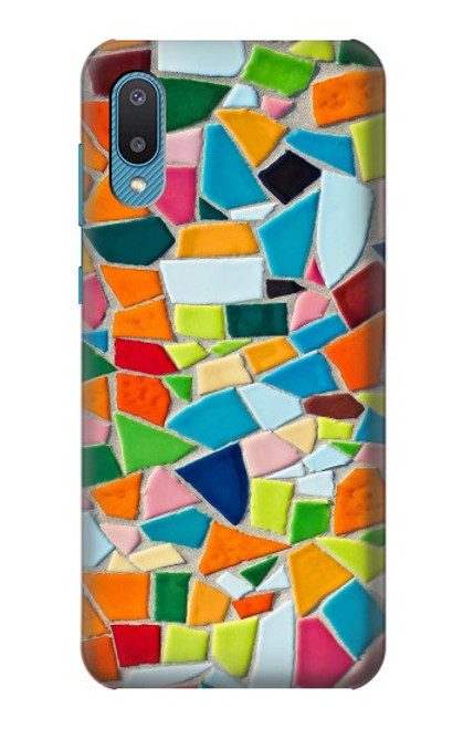 S3391 モザイクアートグラフィック Abstract Art Mosaic Tiles Graphic Samsung Galaxy A04, Galaxy A02, M02 バックケース、フリップケース・カバー