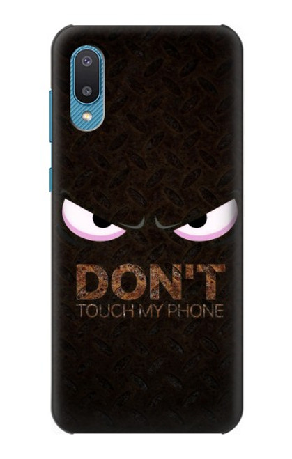 S3412 私の携帯に触るな Do Not Touch My Phone Samsung Galaxy A04, Galaxy A02, M02 バックケース、フリップケース・カバー