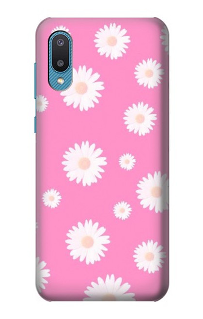 S3500 ピンクの花柄 Pink Floral Pattern Samsung Galaxy A04, Galaxy A02, M02 バックケース、フリップケース・カバー