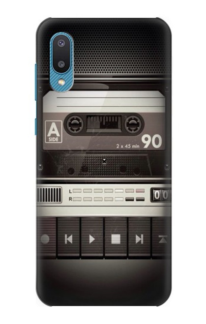 S3501 ビンテージカセットプレーヤー Vintage Cassette Player Samsung Galaxy A04, Galaxy A02, M02 バックケース、フリップケース・カバー