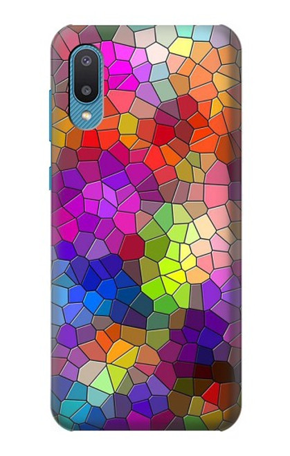 S3677 カラフルなレンガのモザイク Colorful Brick Mosaics Samsung Galaxy A04, Galaxy A02, M02 バックケース、フリップケース・カバー