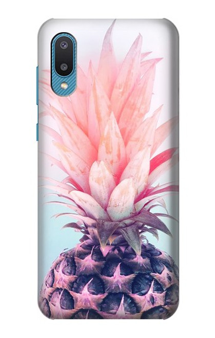 S3711 ピンクパイナップル Pink Pineapple Samsung Galaxy A04, Galaxy A02, M02 バックケース、フリップケース・カバー