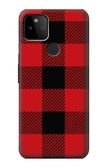 S2931 レッドバッファローチェック柄 Red Buffalo Check Pattern Google Pixel 5A 5G バックケース、フリップケース・カバー