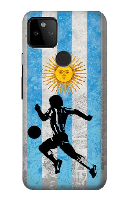 S2977 アルゼンチンサッカー Argentina Football Soccer Flag Google Pixel 5A 5G バックケース、フリップケース・カバー