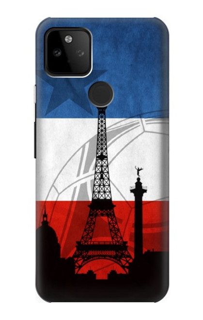 S2980 フランスサッカー France Football Soccer Flag Google Pixel 5A 5G バックケース、フリップケース・カバー