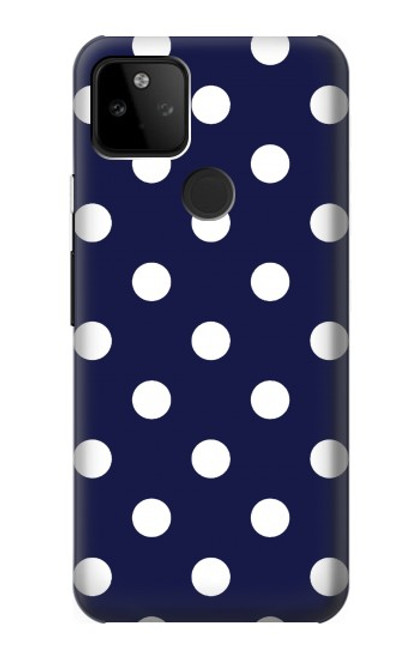 S3533 ブルーの水玉 Blue Polka Dot Google Pixel 5A 5G バックケース、フリップケース・カバー