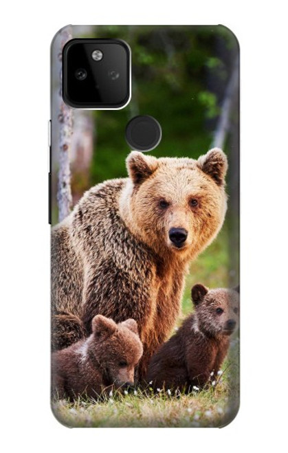 S3558 くまの家族 Bear Family Google Pixel 5A 5G バックケース、フリップケース・カバー