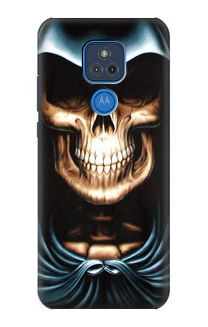 S0225 スカル死神 Skull Grim Reaper Motorola Moto G Play (2021) バックケース、フリップケース・カバー