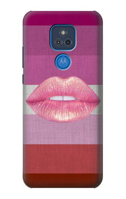 S3473 LGBTレズビアン旗 LGBT Lesbian Flag Motorola Moto G Play (2021) バックケース、フリップケース・カバー