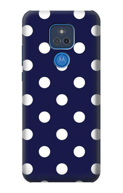 S3533 ブルーの水玉 Blue Polka Dot Motorola Moto G Play (2021) バックケース、フリップケース・カバー