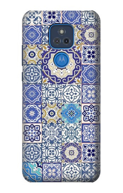 S3537 モロッコのモザイクパターン Moroccan Mosaic Pattern Motorola Moto G Play (2021) バックケース、フリップケース・カバー