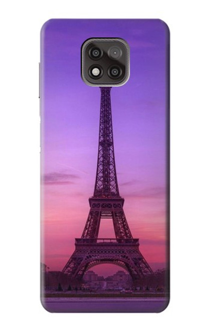 S3447 エッフェルパリの夕日 Eiffel Paris Sunset Motorola Moto G Power (2021) バックケース、フリップケース・カバー