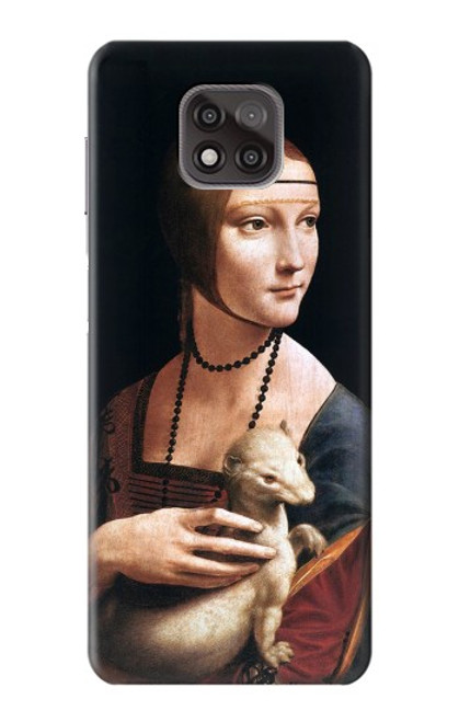 S3471 エルミン・レオナルド・ダ・ヴィンチ Lady Ermine Leonardo da Vinci Motorola Moto G Power (2021) バックケース、フリップケース・カバー