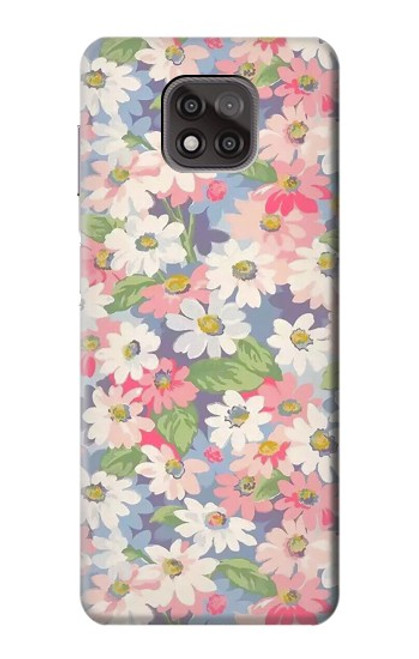 S3688 花の花のアートパターン Floral Flower Art Pattern Motorola Moto G Power (2021) バックケース、フリップケース・カバー