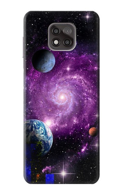 S3689 銀河宇宙惑星 Galaxy Outer Space Planet Motorola Moto G Power (2021) バックケース、フリップケース・カバー