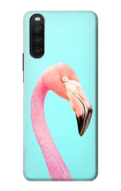 S3708 ピンクのフラミンゴ Pink Flamingo Sony Xperia 10 III バックケース、フリップケース・カバー