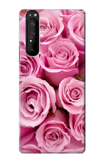 S2943 ピンクローズ Pink Rose Sony Xperia 1 III バックケース、フリップケース・カバー