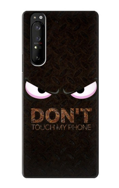 S3412 私の携帯に触るな Do Not Touch My Phone Sony Xperia 1 III バックケース、フリップケース・カバー