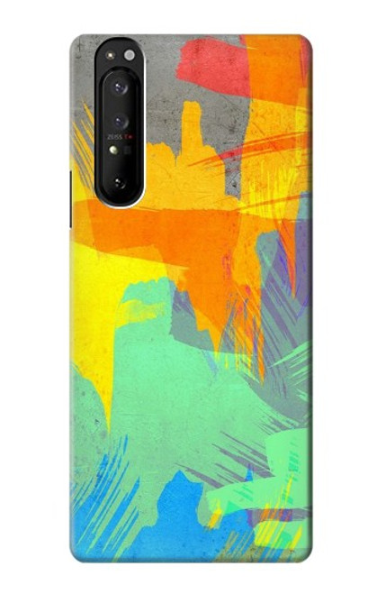 S3423 ブラシストローク Brush Stroke Sony Xperia 1 III バックケース、フリップケース・カバー