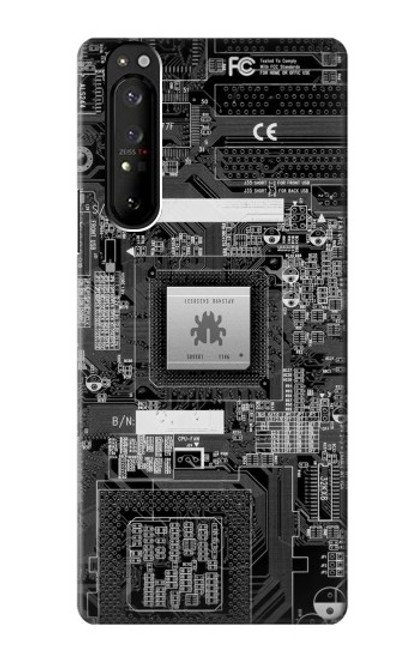 S3434 バグ回路基板のグラフィック Bug Circuit Board Graphic Sony Xperia 1 III バックケース、フリップケース・カバー