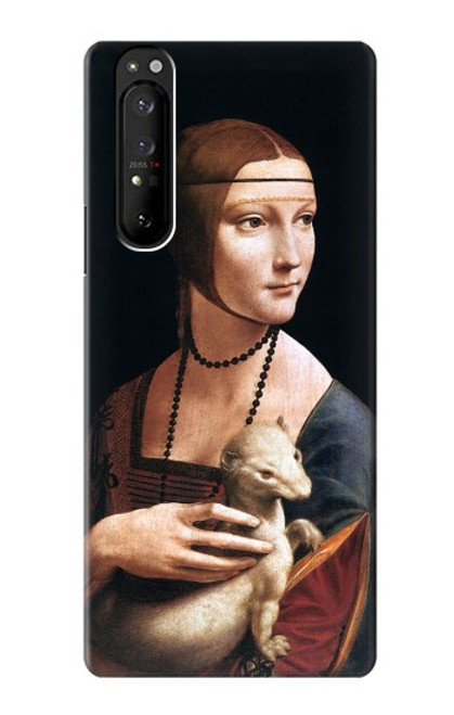 S3471 エルミン・レオナルド・ダ・ヴィンチ Lady Ermine Leonardo da Vinci Sony Xperia 1 III バックケース、フリップケース・カバー