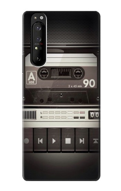S3501 ビンテージカセットプレーヤー Vintage Cassette Player Sony Xperia 1 III バックケース、フリップケース・カバー