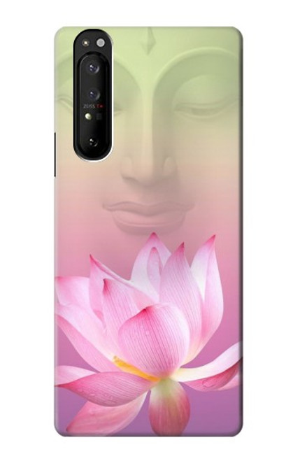 S3511 蓮の花の仏教 Lotus flower Buddhism Sony Xperia 1 III バックケース、フリップケース・カバー