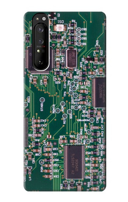 S3519 電子回路基板のグラフィック Electronics Circuit Board Graphic Sony Xperia 1 III バックケース、フリップケース・カバー