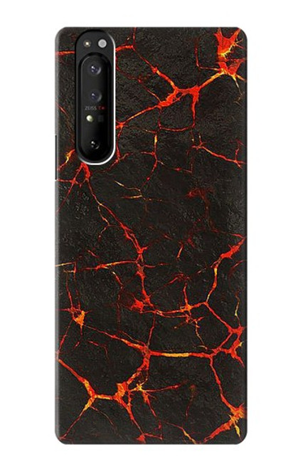 S3696 溶岩マグマ Lava Magma Sony Xperia 1 III バックケース、フリップケース・カバー