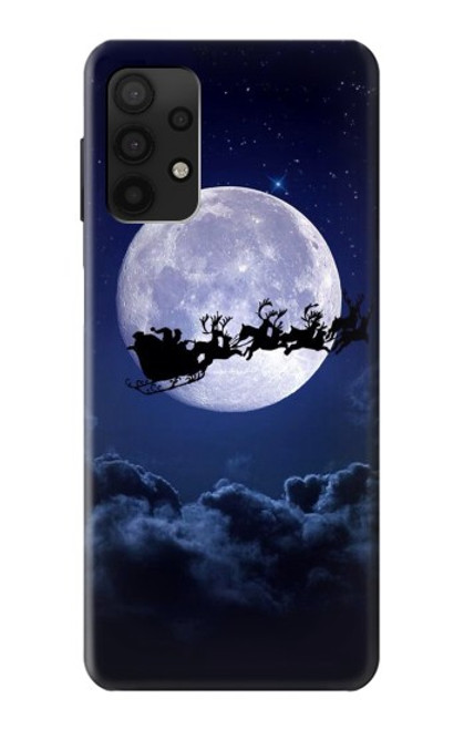 S3508 クリスマスサンタ Xmas Santa Moon Samsung Galaxy A32 4G バックケース、フリップケース・カバー