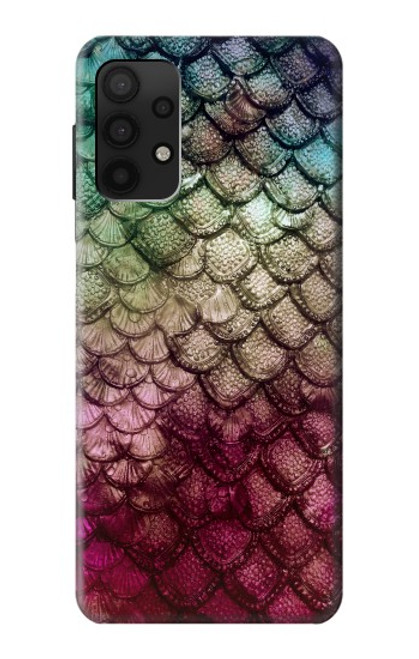 S3539 人魚の鱗 Mermaid Fish Scale Samsung Galaxy A32 4G バックケース、フリップケース・カバー