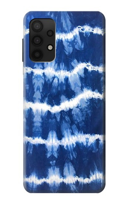 S3671 ブルータイダイ Blue Tie Dye Samsung Galaxy A32 4G バックケース、フリップケース・カバー