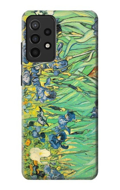S0210 フィンセント・ファン・ゴッホ アイリスの花 Van Gogh Irises Samsung Galaxy A52, Galaxy A52 5G バックケース、フリップケース・カバー