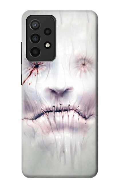S0884 ホラーフェイス Horror Face Samsung Galaxy A52, Galaxy A52 5G バックケース、フリップケース・カバー