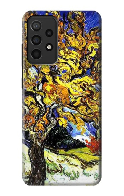 S0902 桑の木 フィンセント・ファン・ゴッホ Mulberry Tree Van Gogh Samsung Galaxy A52, Galaxy A52 5G バックケース、フリップケース・カバー